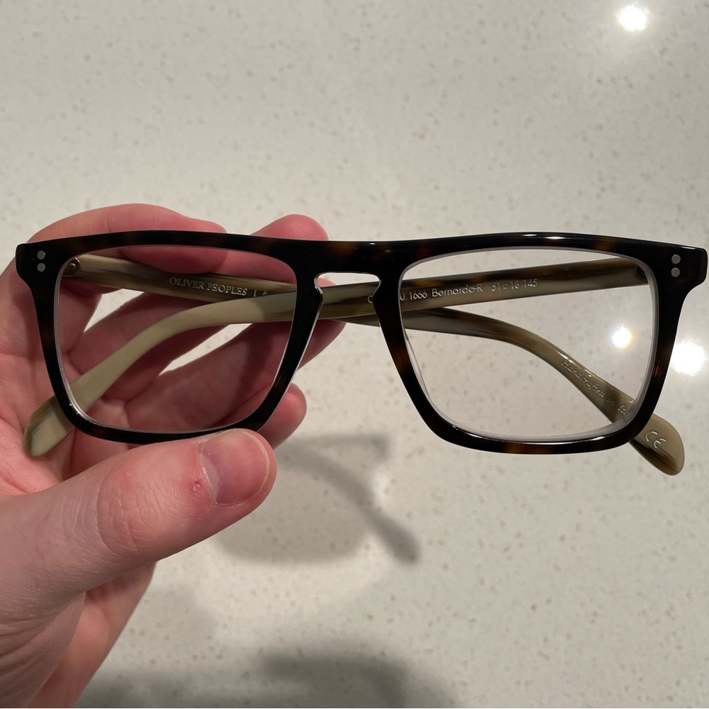 Oliver Peoples 0OV5189U Bernardo-R 1666 362/Horn Square Men's Eyeglasses